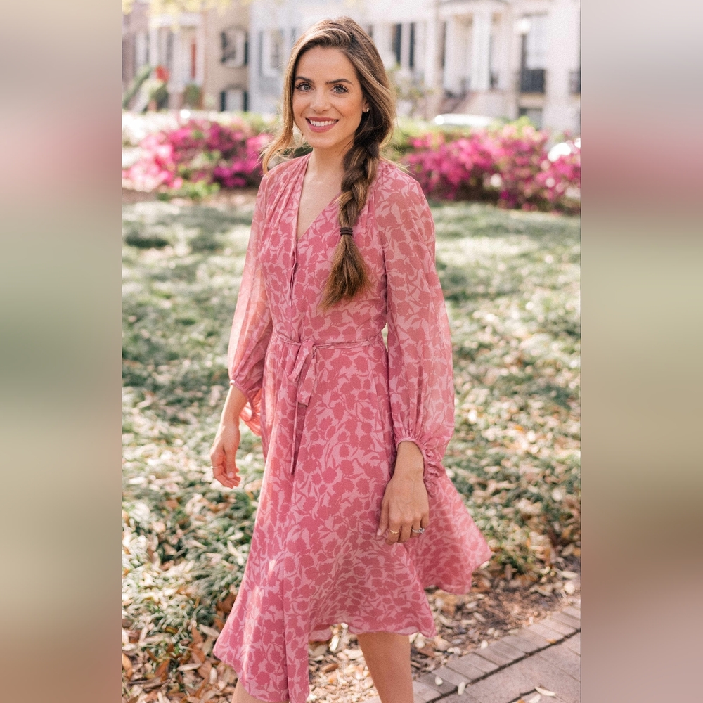 Gal Meets Glam Esther Dress Size 8 Pink 🩷
